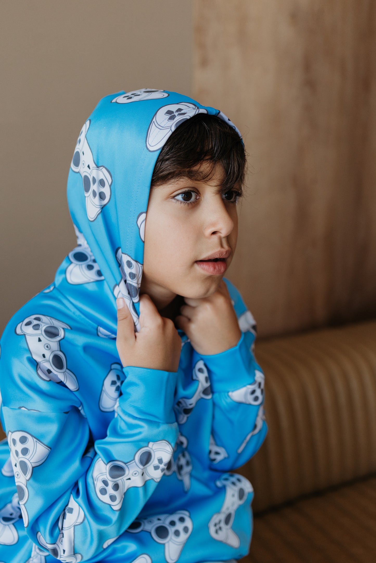 Player One Hoodie Blue - Gaming Hoodie for Boys