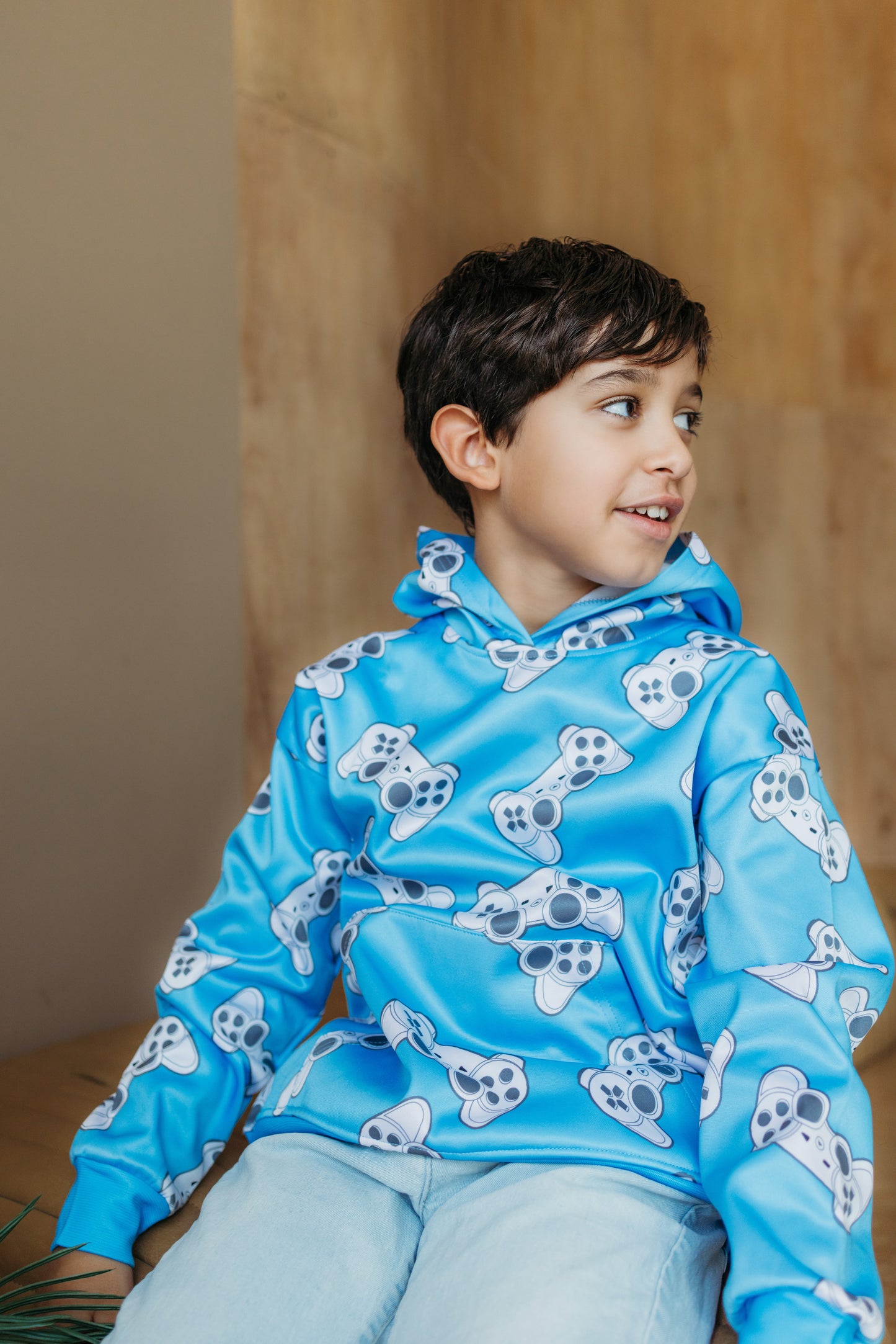 Player One Hoodie Blue - Gaming Hoodie for Boys