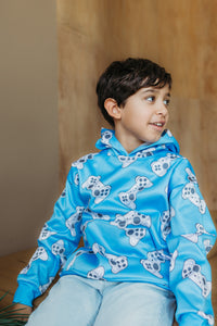 Player One Hoodie Blue - Gaming Hoodie for Boys