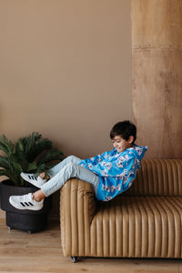Player One Hoodie Blue - Gaming Hoodie for Boys