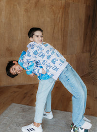 Tech Flow Zip Hoodie Blue – Tech Hoodie for Boys
