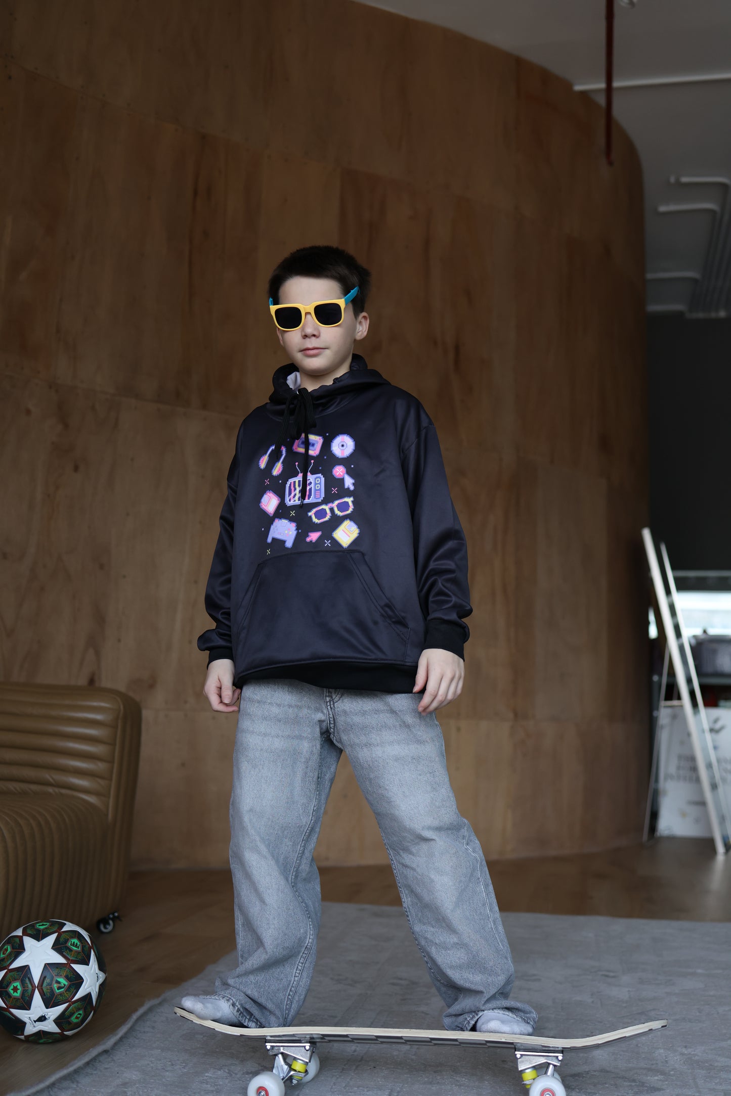 Pixel Pulse Hoodie – Retro Gaming Hoodie for Boys