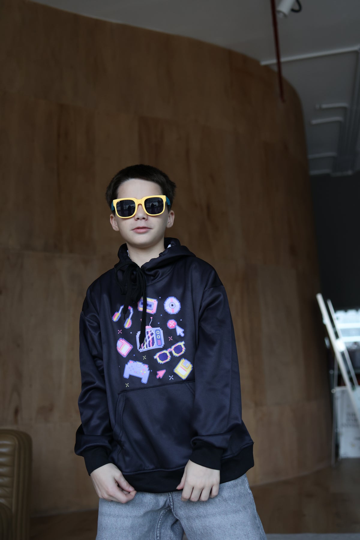 Pixel Pulse Hoodie – Retro Gaming Hoodie for Boys